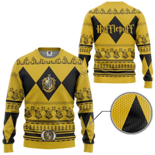 Harry Potter The Movie Hufflepuff House Custom Ugly Christmas Sweater