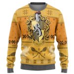 Harry Potter The Movie Hufflepuff Ugly Christmas Ver 2 Custom Ugly Sweater
