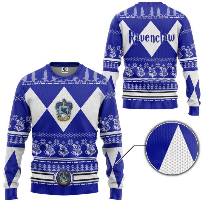 Harry Potter The Movie Ravenclaw House Custom Ugly Christmas Sweater