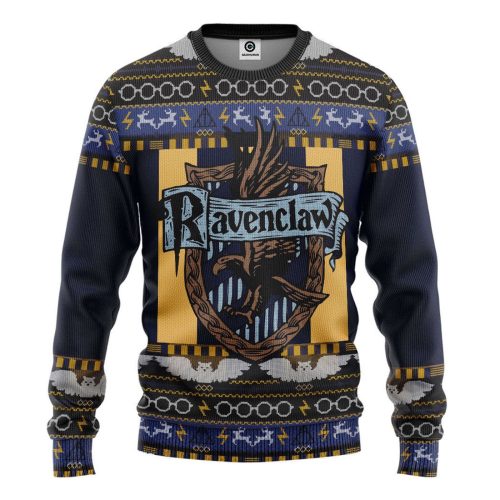 Harry Potter The Movie Ravenclaw Ugly Christmas Ver 3 Custom Ugly Sweater