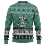 Harry Potter The Movie Slytherin Holiday Ugly Christmas Custom Ugly Sweater