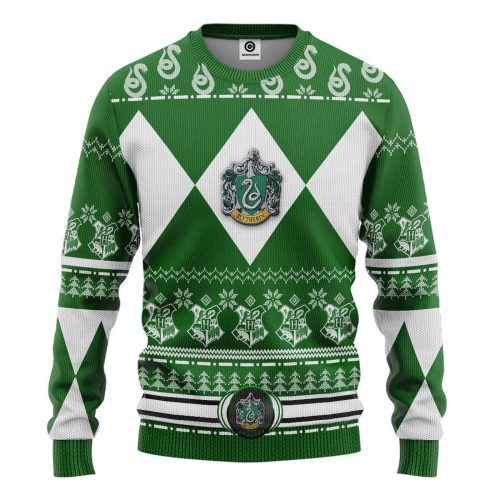 Harry Potter The Movie Slytherin House Custom Ugly Christmas Sweater