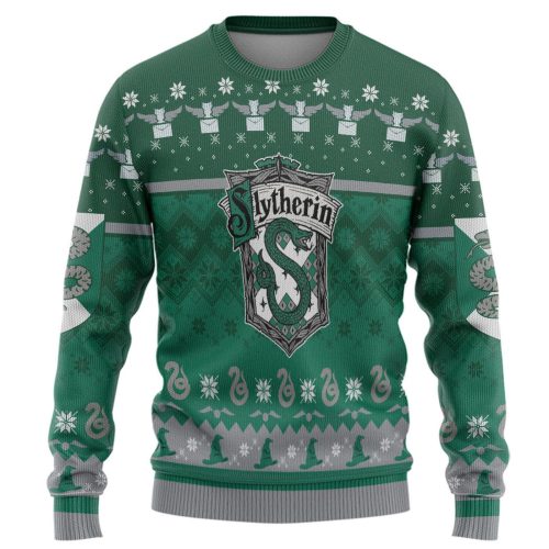 Harry Potter The Movie Slytherin Ugly Christmas Ver 1 Custom Ugly Sweater
