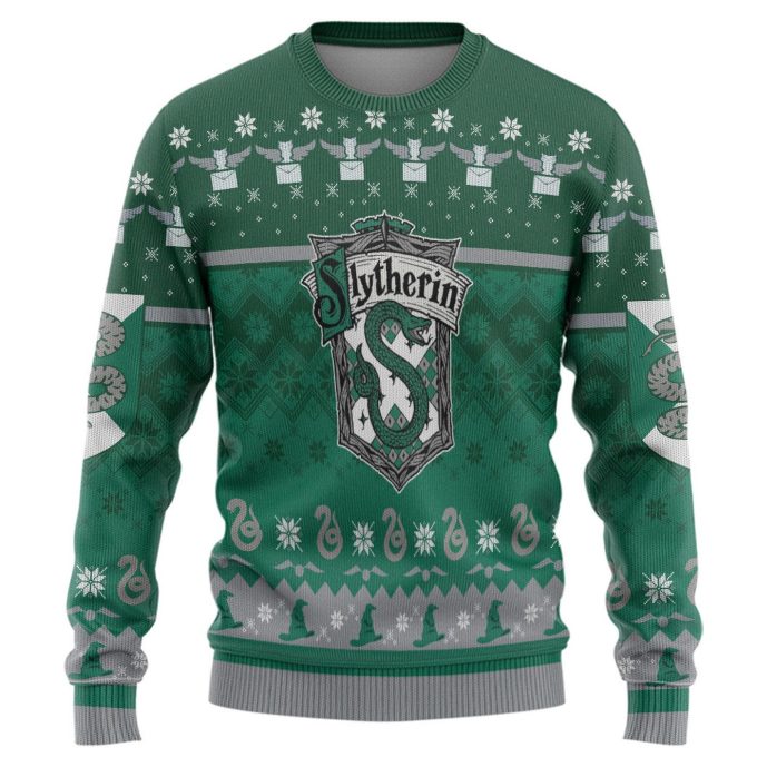 Harry Potter The Movie Slytherin Ugly Christmas Ver 1 Custom Ugly Sweater