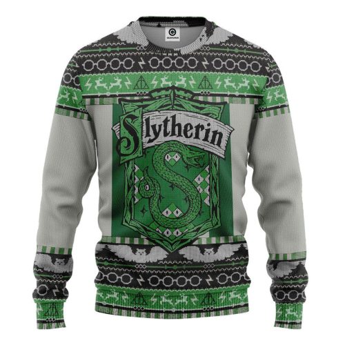 Harry Potter The Movie Slytherin Ugly Christmas Ver 3 Custom Ugly Sweater