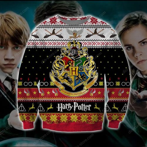 Harry Potter Ugly Christmas Sweater, All Over Print Sweatshirt