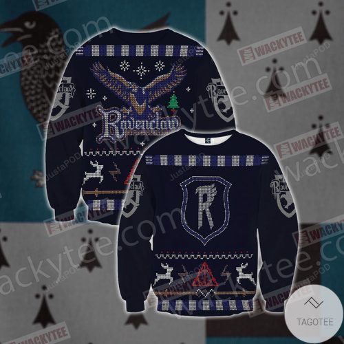 Harry Potter Wise Like A Ravenclaw Winter Ugly Christmas Sweater