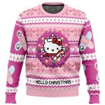 Hello Christmas Hello Kitty Ugly Christmas Sweater – Festive & Adorable Holiday Apparel