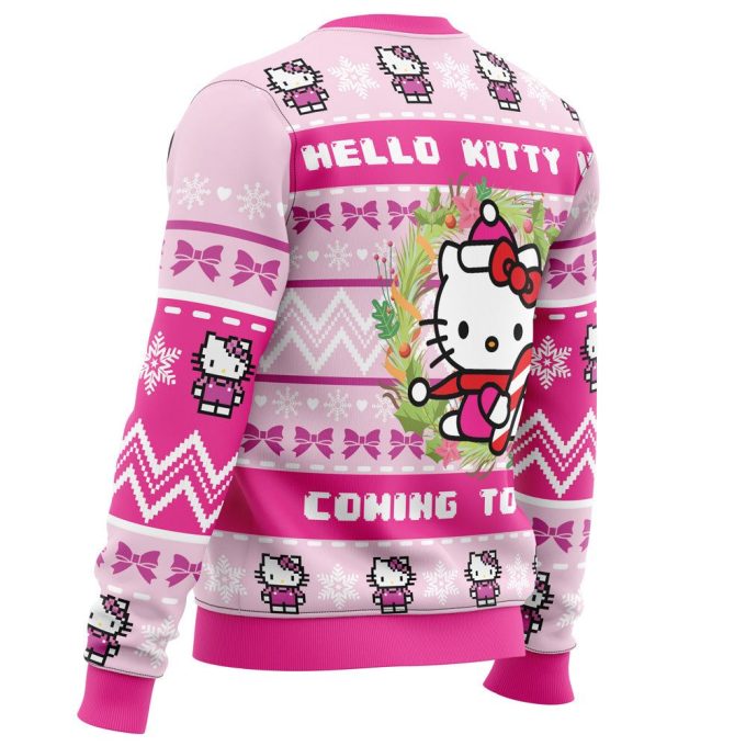 Hello Kitty Ugly Christmas Sweater: Get Festive with Hello Kitty in Town!
