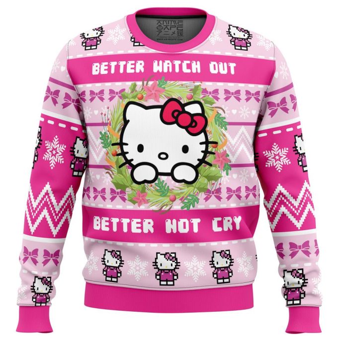 Hello Kitty Ugly Christmas Sweater: Get Festive with Hello Kitty in Town!