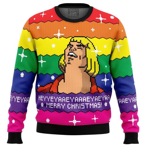 Get Festive with HEYYEYA HE-MAN Ugly Christmas Sweater – Perfect Holiday Attire!