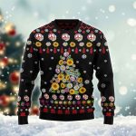 Hippie Sunflower Flower Of Life Ugly Sweater – Festive Christmas Apparel