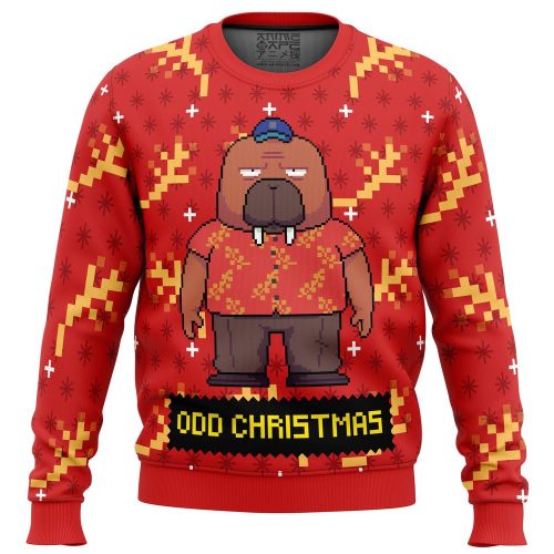 Hiroshi Odokawa Odd Taxi Ugly Christmas Sweater: Unique & Festive Holiday Apparel