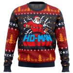 Ho-Man Santa Claus Ugly Christmas Sweater: Festive & Fun Holiday Apparel