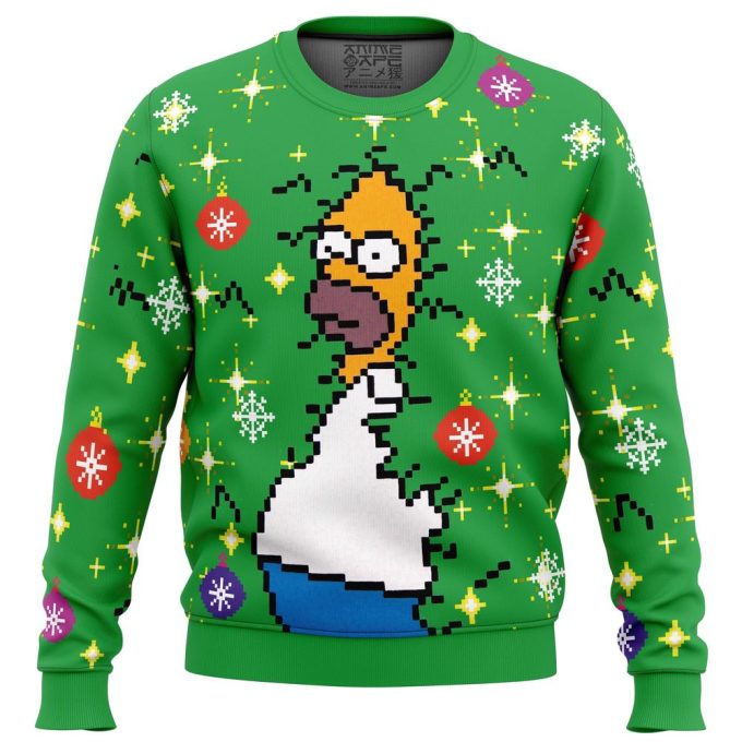 Homer Bush Meme Ugly Christmas Sweater: The Simpsons Festive Apparel