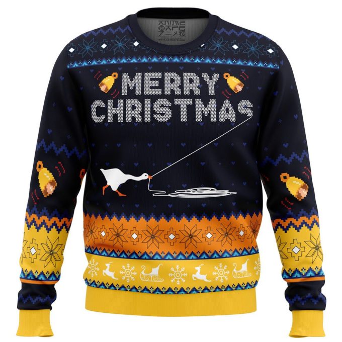 Honked Christmas Untitled Goose Game Ugly Sweater: Festive Fun for Gamers!