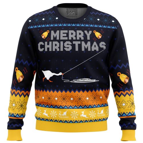 Honked Christmas Untitled Goose Game Ugly Sweater: Festive Fun for Gamers!