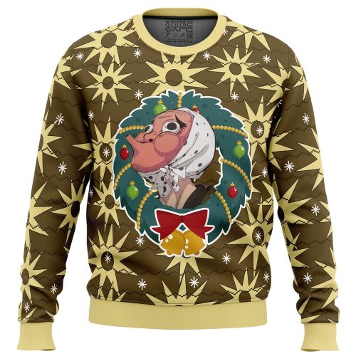 Hotaru Haganezuka Demon Slayer Ugly Christmas Sweater – Festive & Stylish Anime Apparel
