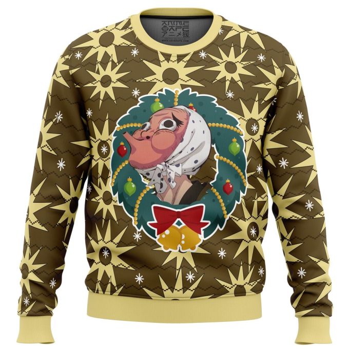 Hotaru Haganezuka Demon Slayer Ugly Christmas Sweater – Festive & Stylish Anime Apparel