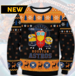 Houston Astros Minion Ugly Christmas Sweater – Funny Gift for Him Her Festive & Stylish Ugly Sweater