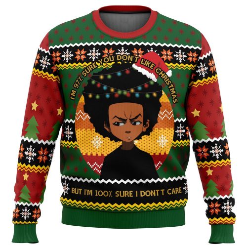 Huey Freeman Boondocks Ugly Christmas Sweater: Festive & Stylish Holiday Apparel