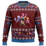Hunter X Hunter Ugly Christmas Sweater: Festive Sprites Design for Anime Fans