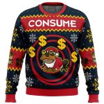 Hypnotoad Consume Futurama Ugly Christmas Sweater – Unique Holiday Apparel with Futurama Twist