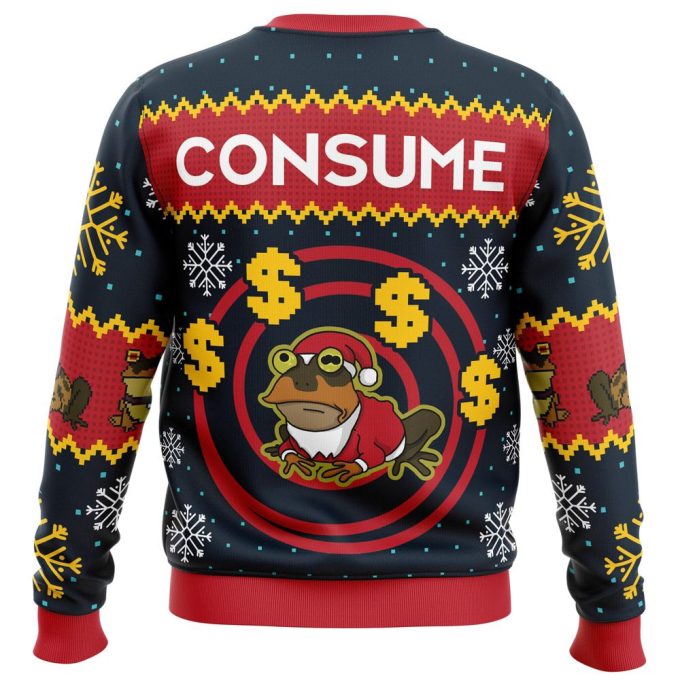 Hypnotoad Consume Futurama Ugly Christmas Sweater – Unique Holiday Apparel with Futurama Twist