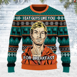 Jeffrey Dahmer Ugly Sweater: I Eat Guys for Breakfast – Christmas Shirt