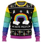 I Hate People Ugly Christmas Sweater – Festive & Funny Holiday Apparel