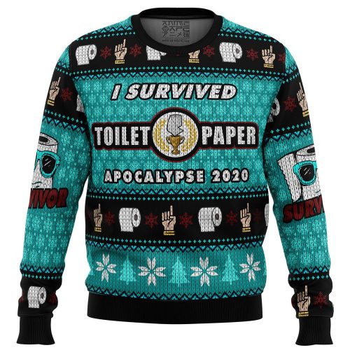 I Survived Toilet Paper Apocalypse 2020 Ugly Christmas Sweater – Limited Edition!