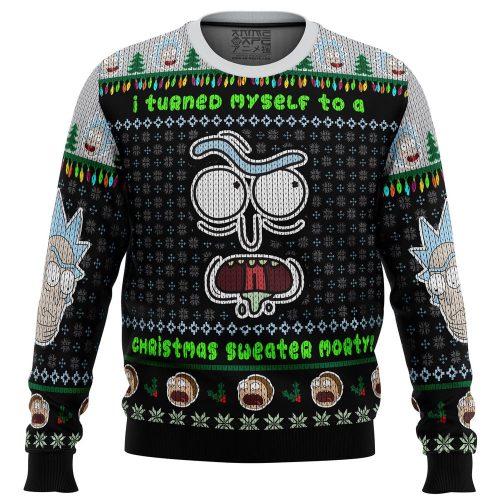 Transform into a Festive Rick and Morty Ugly Christmas Sweater: Printnd!