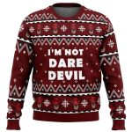 I m Not Daredevil Marvel Ugly Christmas Sweater – Festive Superhero Holiday Attire
