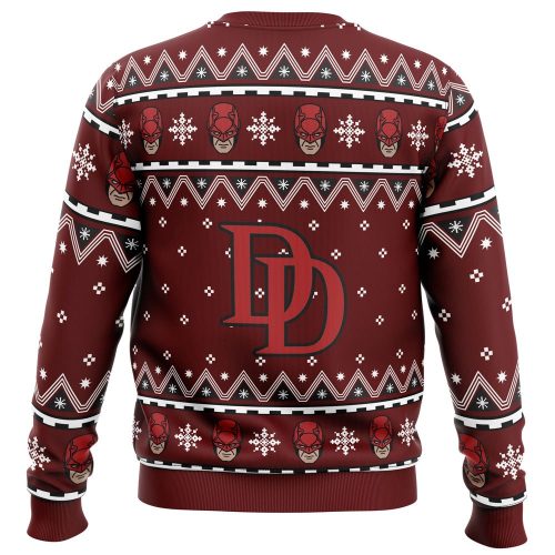 I m Not Daredevil Marvel Ugly Christmas Sweater – Festive Superhero Holiday Attire