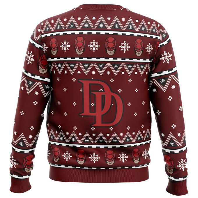 I m Not Daredevil Marvel Ugly Christmas Sweater – Festive Superhero Holiday Attire