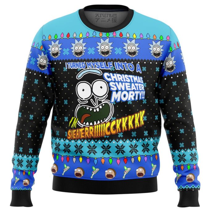 I m Sweater Rick – Rick & Morty Ugly Christmas Sweater: Fun & Festive Holiday Attire!
