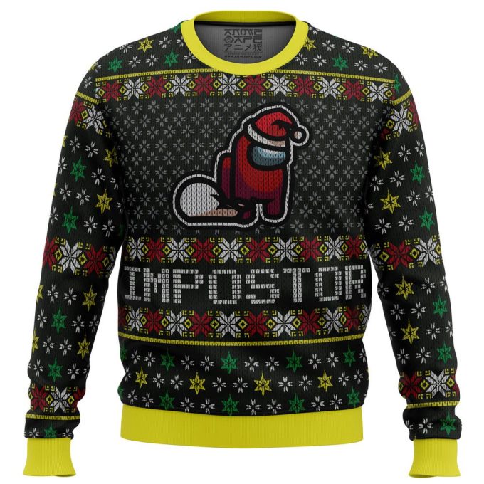 Get Festive with Impostor Among Us Ugly Christmas Sweater – Perfect Holiday Gift!