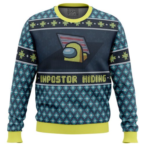 Discover the Impostor: Among Us Ugly Christmas Sweater - Festive Gaming Apparel