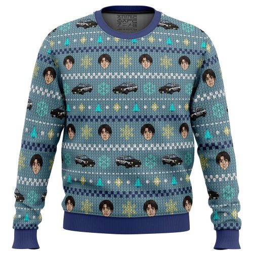 Rev up your holidays with Initial D Takumi Fujiwara Ugly Christmas Sweater