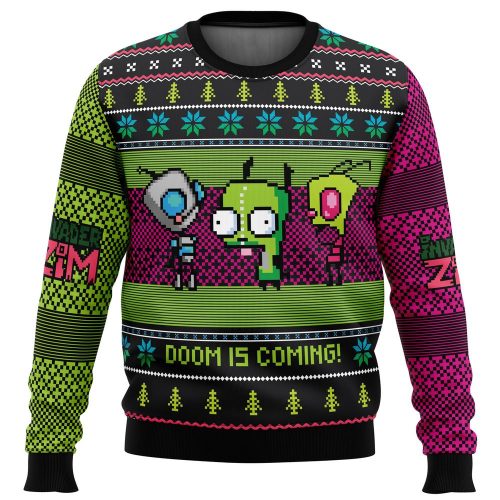 Get Festive with Invader ZiM Ugly Christmas Sweater - Perfect for Fans of the Show!