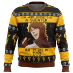It Was Me Dio Jojo s Bizarre Ugly Christmas Sweater – Unique & Festive Design!