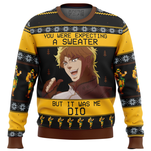 It Was Me Dio Jojo s Bizarre Ugly Christmas Sweater – Unique & Festive Design!
