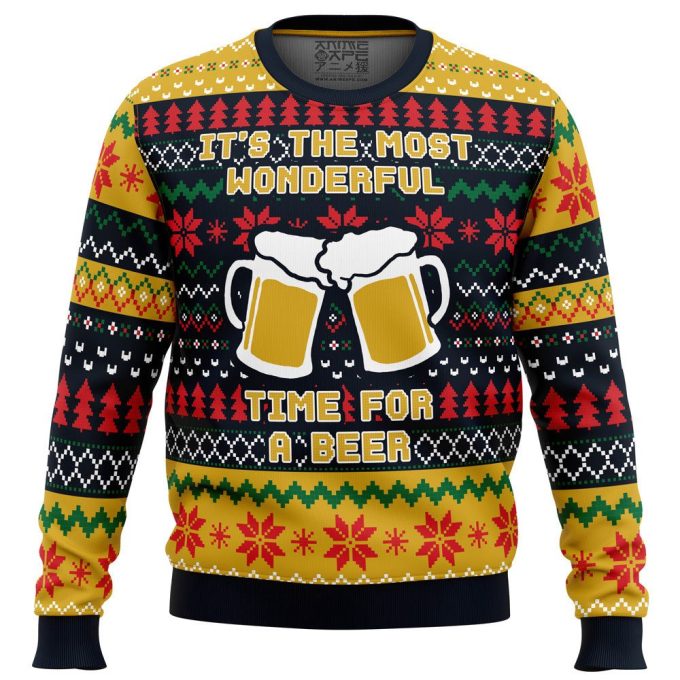 Get Festive with the Best Beer Parody Ugly Christmas Sweater – The Perfect Holiday Attire!