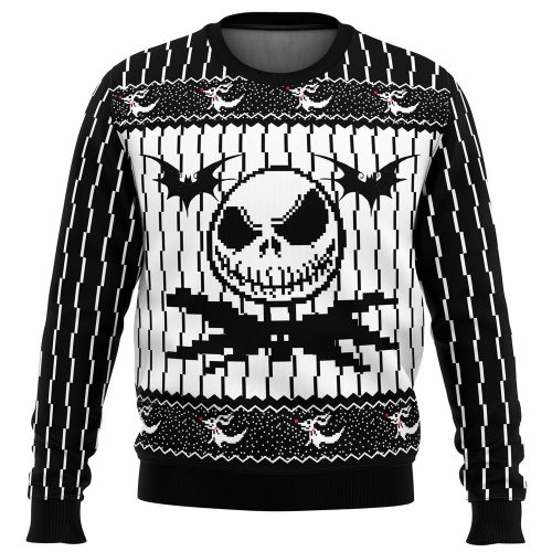 Spooktacular Jack Skellington Ugly Christmas Sweater - The Nightmare Before Christmas