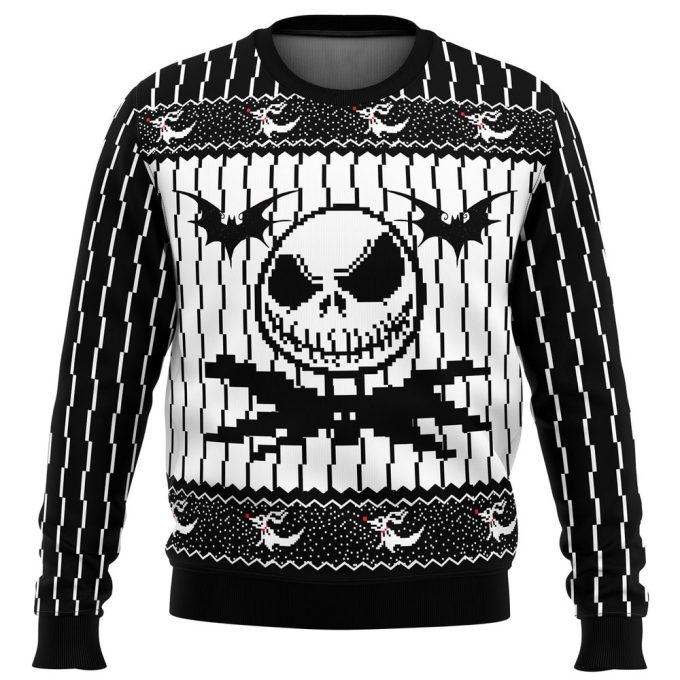 Spooktacular Jack Skellington Ugly Christmas Sweater – The Nightmare Before Christmas