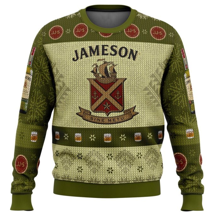 Get Festive with Jameson Irish Whiskey Ugly Christmas Sweater – Perfect Holiday Attire!
