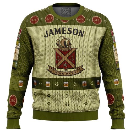 Get Festive with Jameson Irish Whiskey Ugly Christmas Sweater - Perfect Holiday Attire!