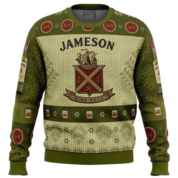 Get Festive with Jameson Irish Whiskey Ugly Christmas Sweater – Perfect Holiday Attire!
