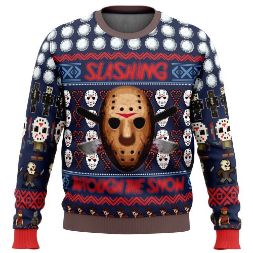 Spookily Festive: Jason Voorhees Friday the 13th Ugly Christmas Sweater