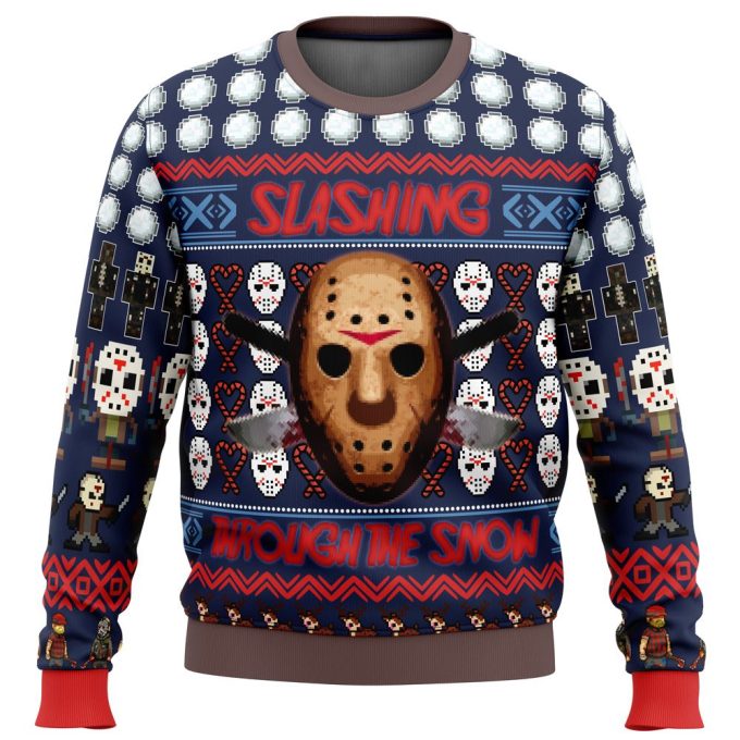 Spookily Festive: Jason Voorhees Friday the 13th Ugly Christmas Sweater